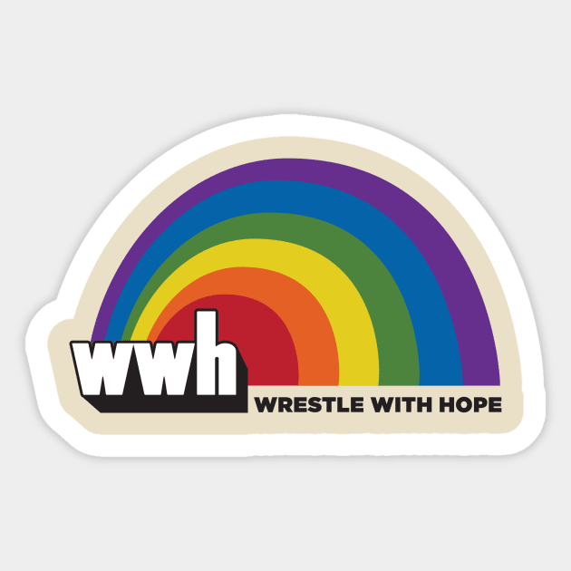 WWH Action Figure Logo Sticker by WrestleWithHope